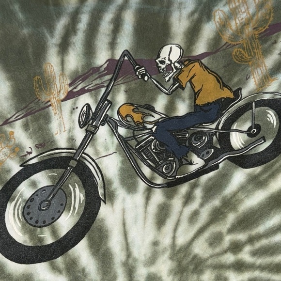 WXYZ TIie -Dye Motorcycle chopper Graphic Tee - Picture 5 of 8